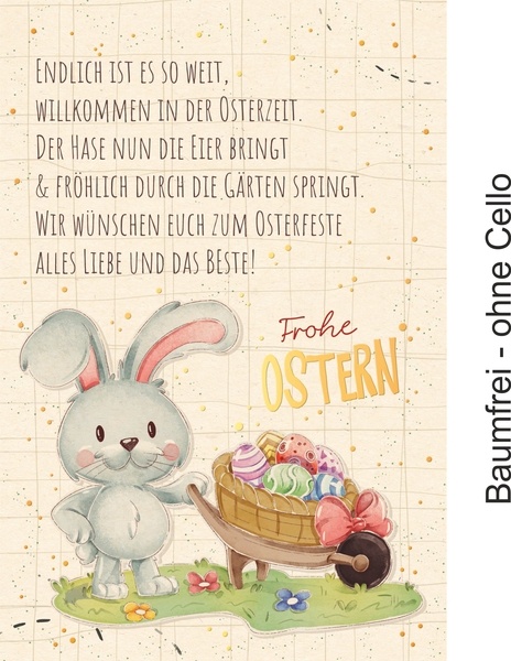 Bill. Ostern Hase/Spruch Bill. Ostern Hase/Spruch