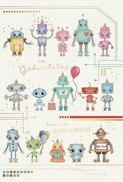 Bill. Gebtg. Kinder/Roboter Bill. Gebtg. Kinder/Roboter