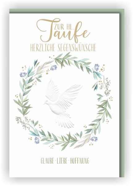 Bill. Taufe Taube gestanzt