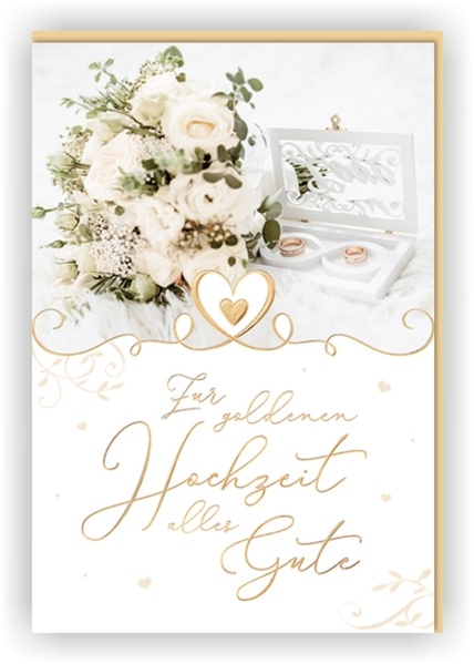 Bill. Gold Hochzeit Strauß Bill. Gold Hochzeit Strauß