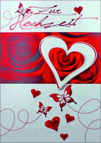 Bill. Vermählung Rosen/Herz
