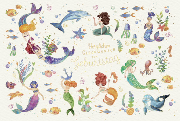 Bill. Gebtg. Mermaid quer Bill. Gebtg. Mermaid quer