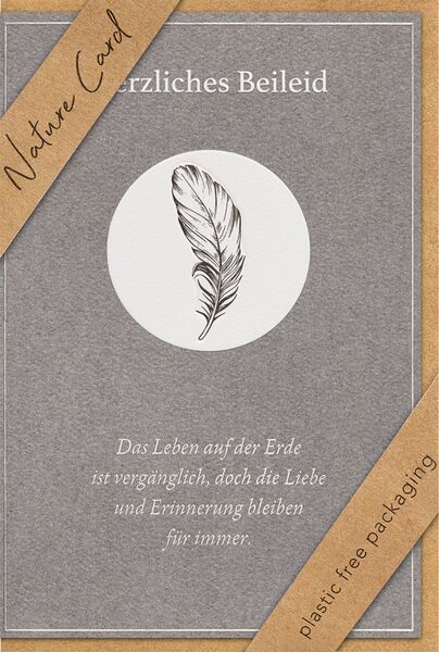 Bill. NC Trauer Feder 11,5x17