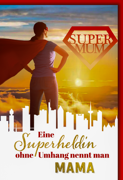 Bill. Muttertag Superheldin