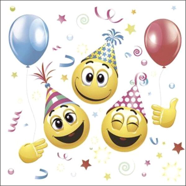 Servietten 33/33 Smile Balloon