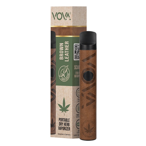 VOVA Vaporizer Brown Leather