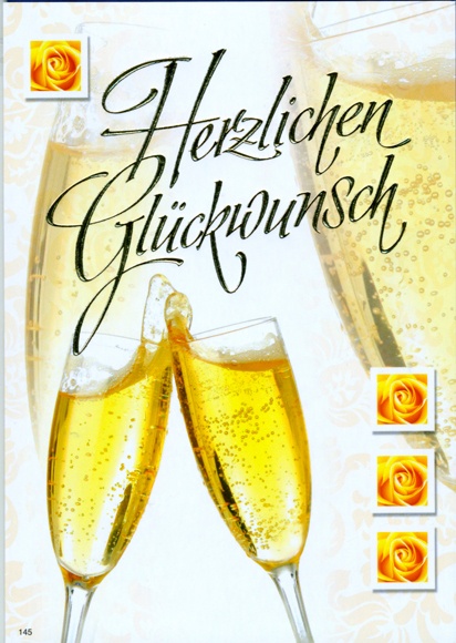 Bill. Glückwunsch Sektgläser