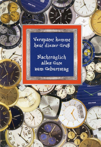 Bill. Geb. Nachträglich Uhren