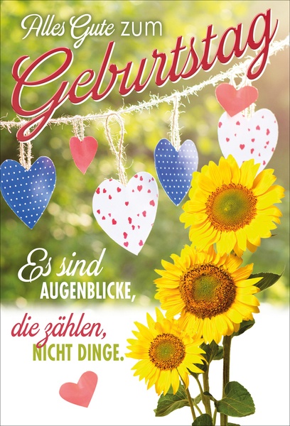 Bill. Geburtstag Sonnenblume