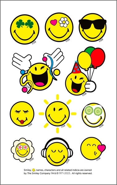 Schmucketiketten Smiley Fun