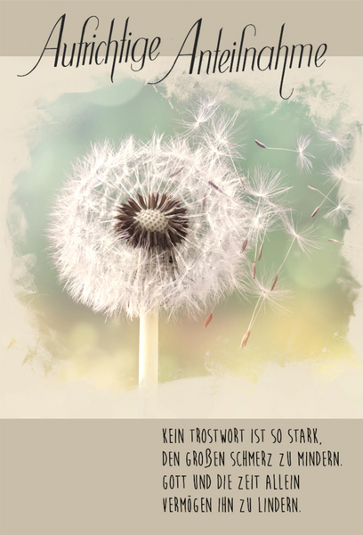 Bill. Trauer Pusteblume