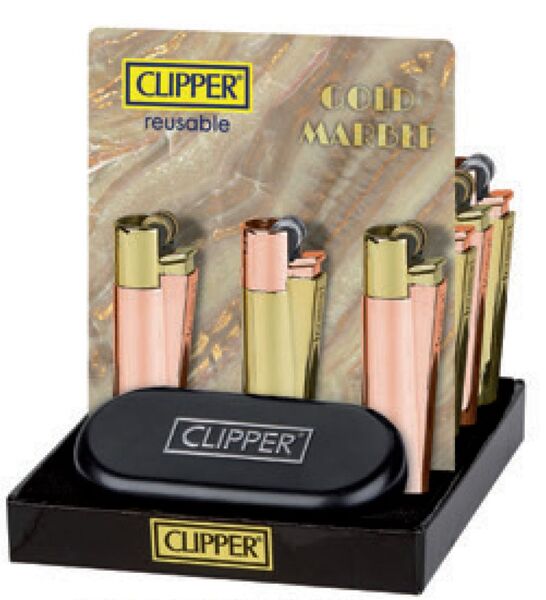 Clipper Metall Gold Marble