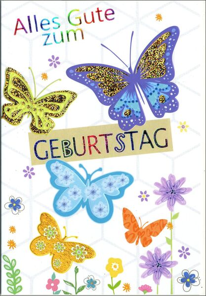 Bill. Geburtstag Schmetterling