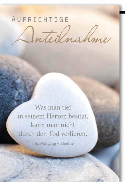 Bill. Trauer Herz/Spruch