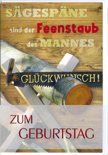 Bill. Geburtstag Sägespäne