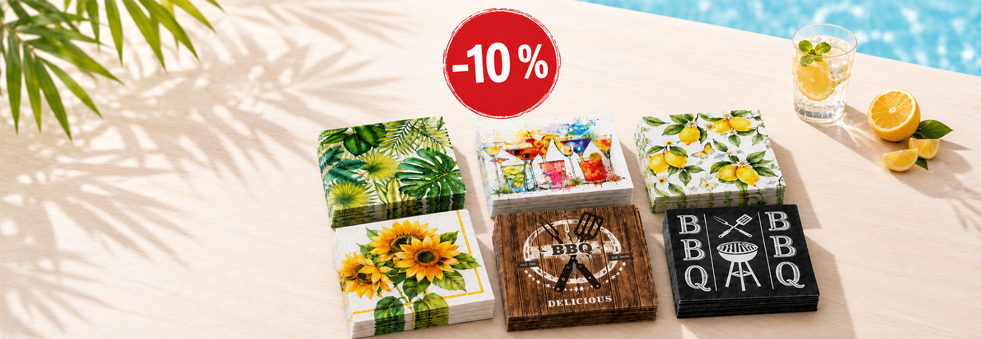 Servietten-Aktion: -10 %